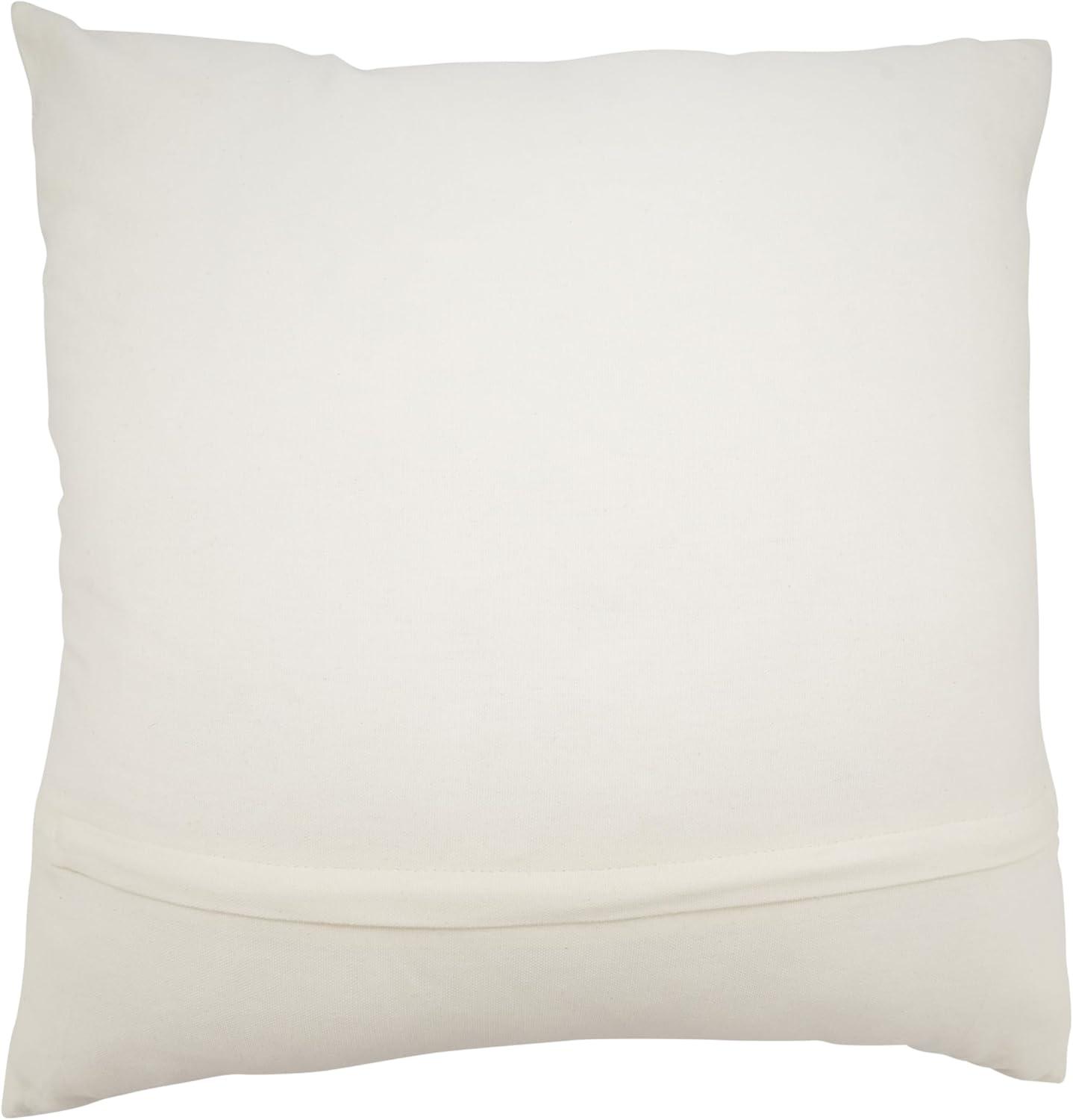 Saro Poseidon Collection No Pattern And Not Solid Color Cotton Throw Pillow