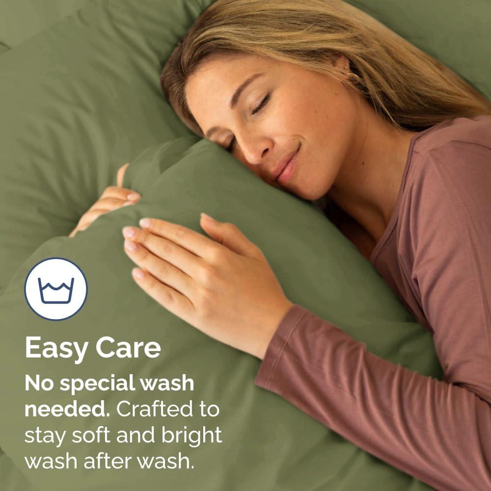 CGK Linens Soft Double Brushed Soft & Cooling Pillowcase - Set of 4