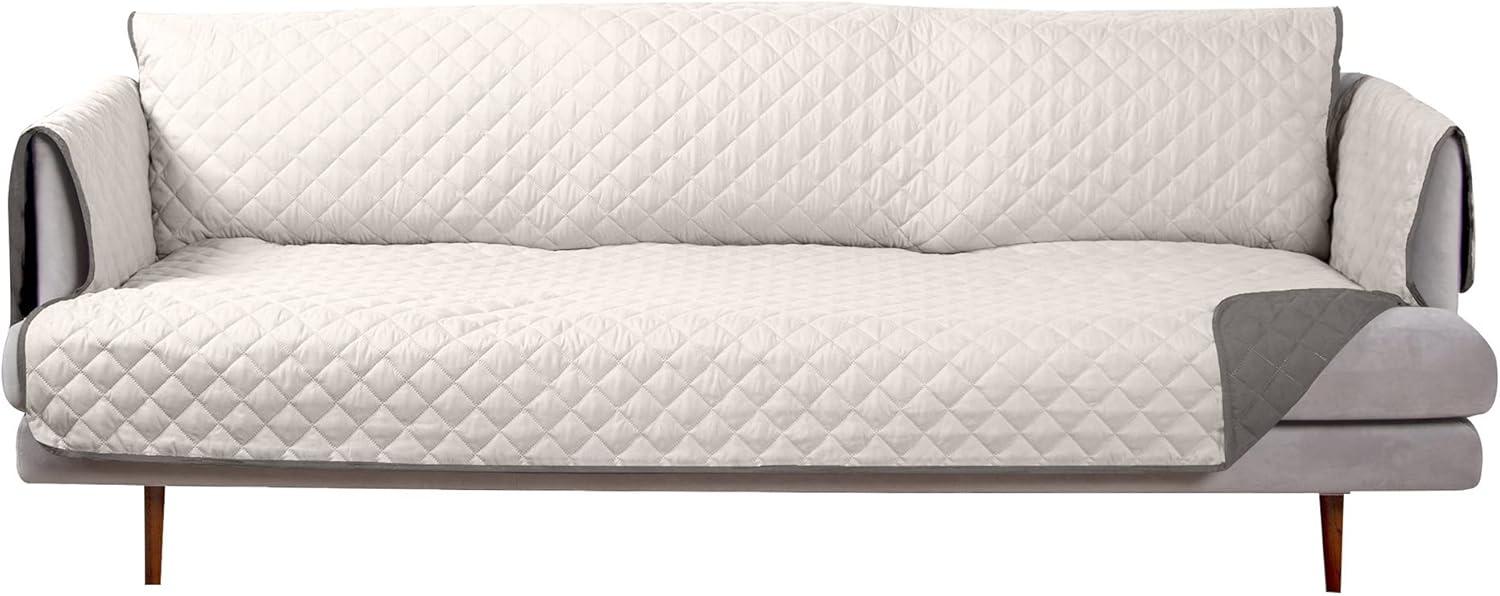 FurHaven Water Resistant Reversible Sofa Cover Furniture Protector