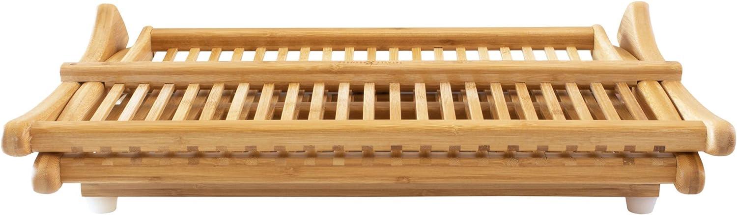 Totally Bamboo Eco Collapsible Bamboo Dish Drying Rack