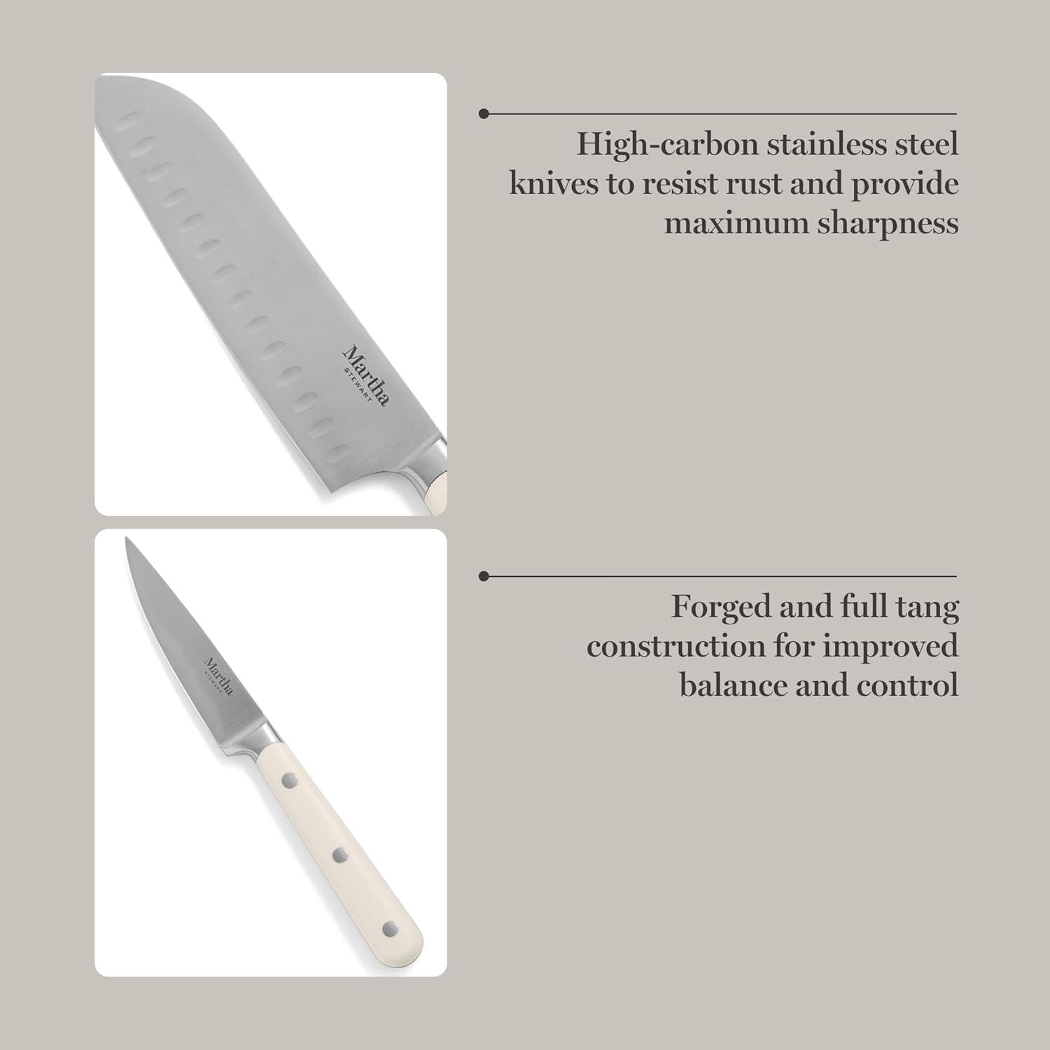 Martha Stewart 14 Piece Knife Block Set & Reviews | Wayfair