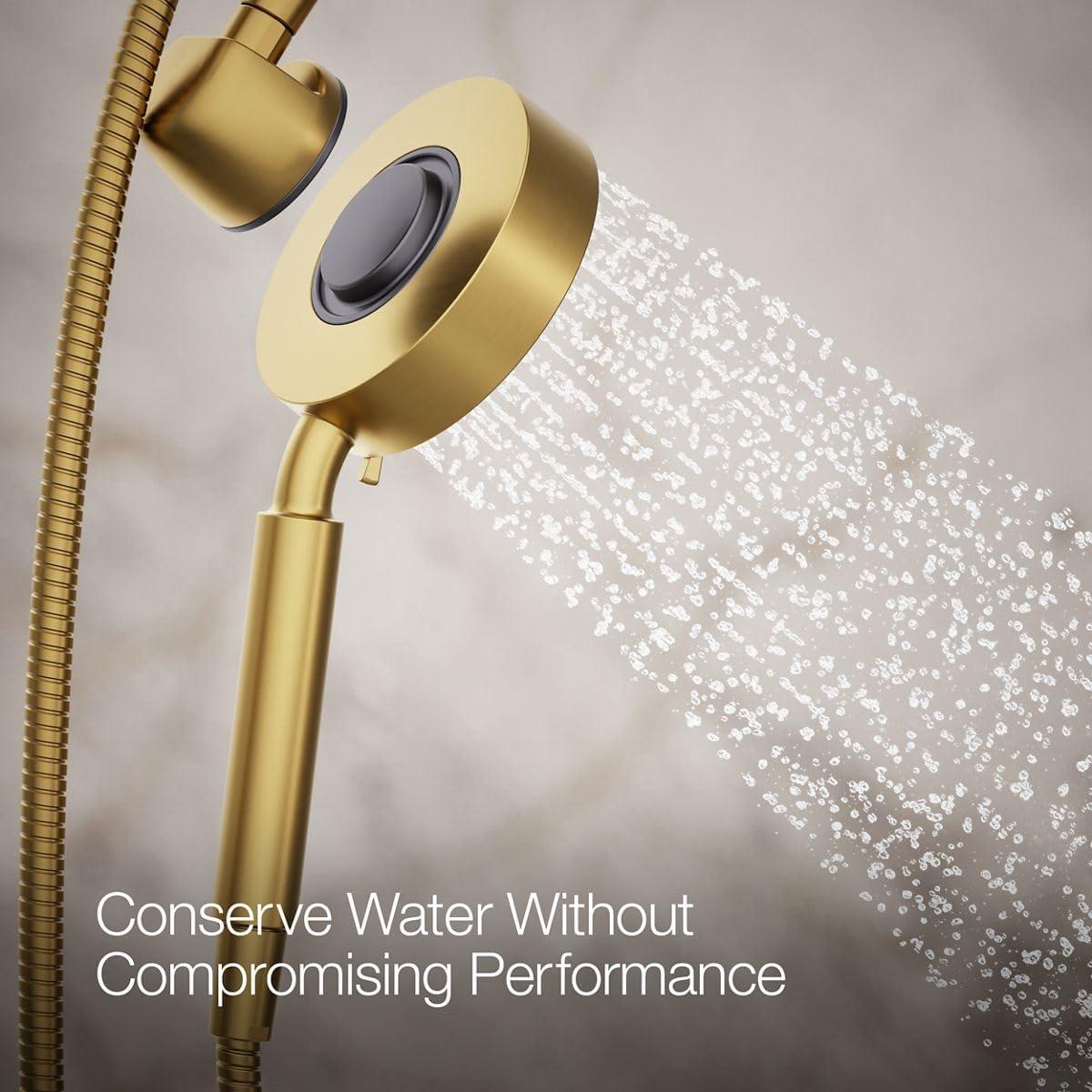 Kohler Purist® 2-In-1 Multifunction Shower Combo Kit, Showerhead and Handshower, Three Spray Settings