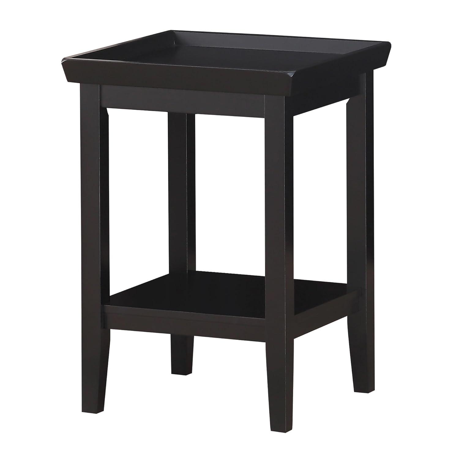 Ledgewood End Table with Shelf, Gray