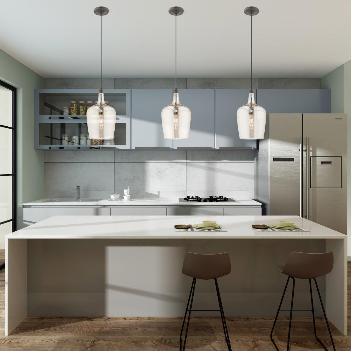 Livex Lighting Art Glass 1 - Light Pendant in English Bronze