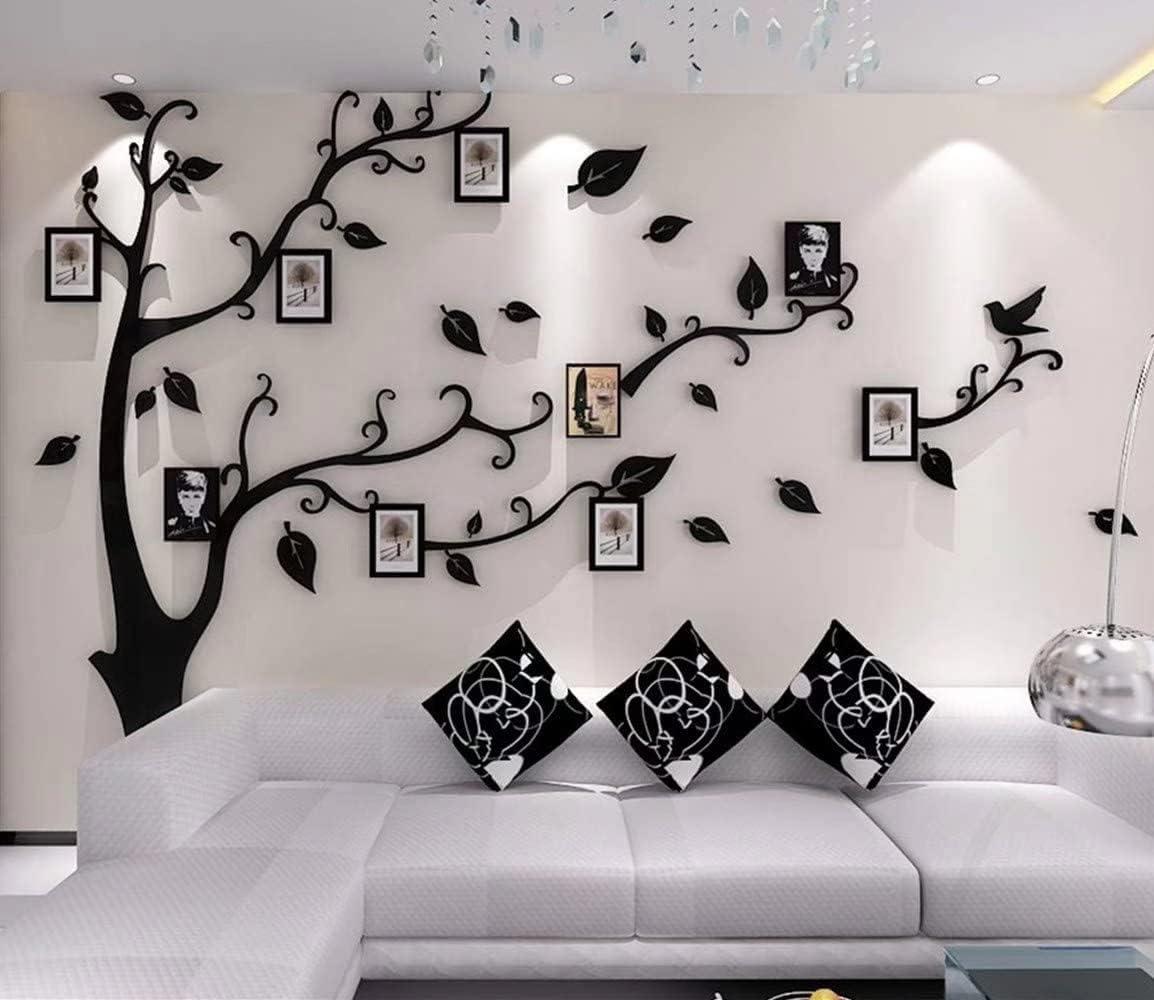 Red Barrel Studio® 3D Tree Wall Stickers - DIY Photo Frame Tree Wall Decal Family Photo Frame Sticker Murals Wall Decor Living Room Bedroom TV Background Home Decorations
