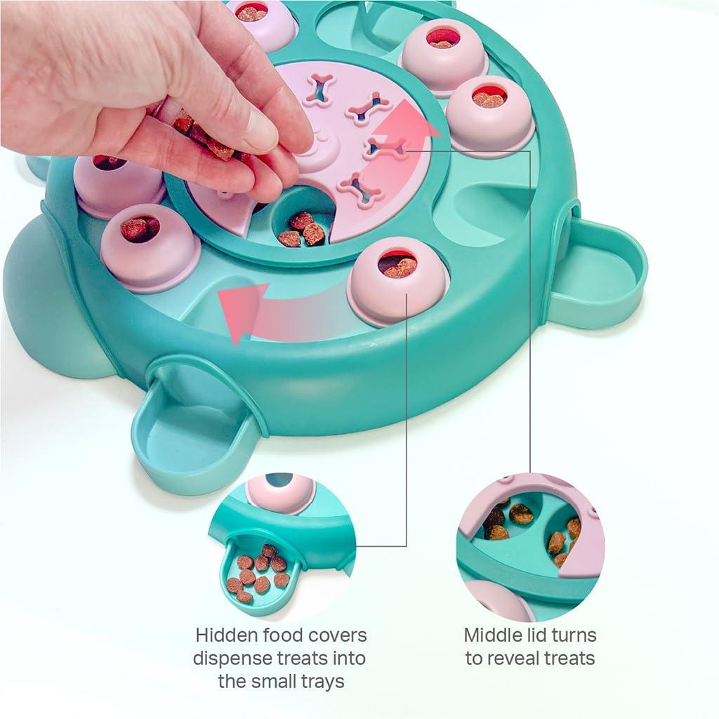 Interactive Tortoise Design Dog Treat Dispenser Toy