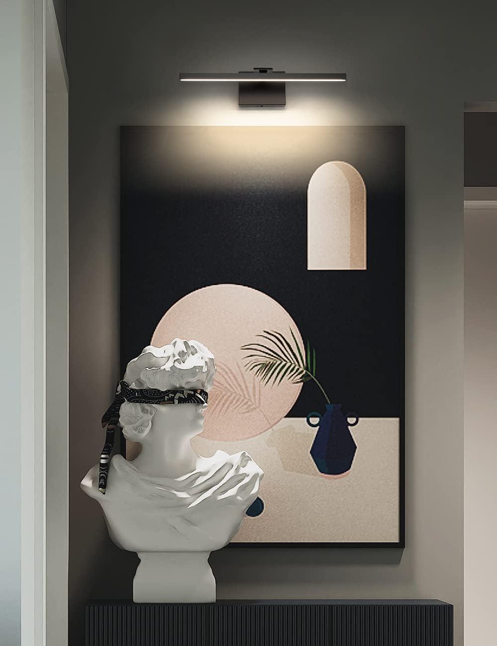 Matte Black Adjustable LED Wall Picture Light