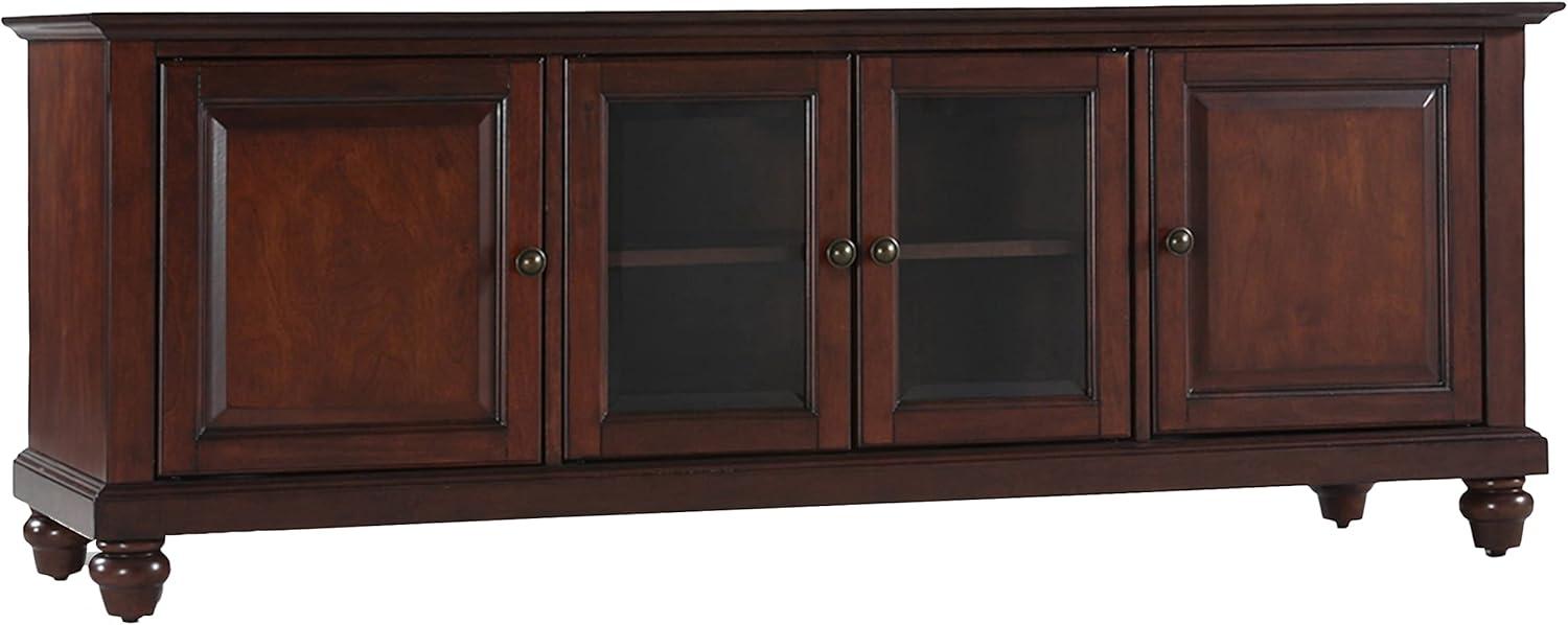 Cambridge TV Stand for TVs up to 60" Dark Red - Crosley: Entertainment Center with Adjustable Shelves & Cable Management