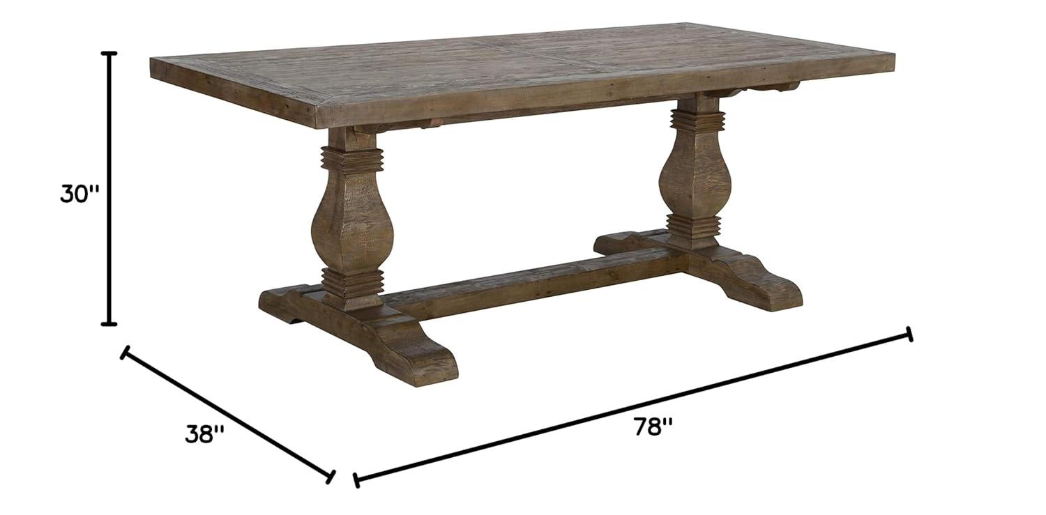 Kosas Home Quincy Reclaimed Pine 78 inch Dining Table