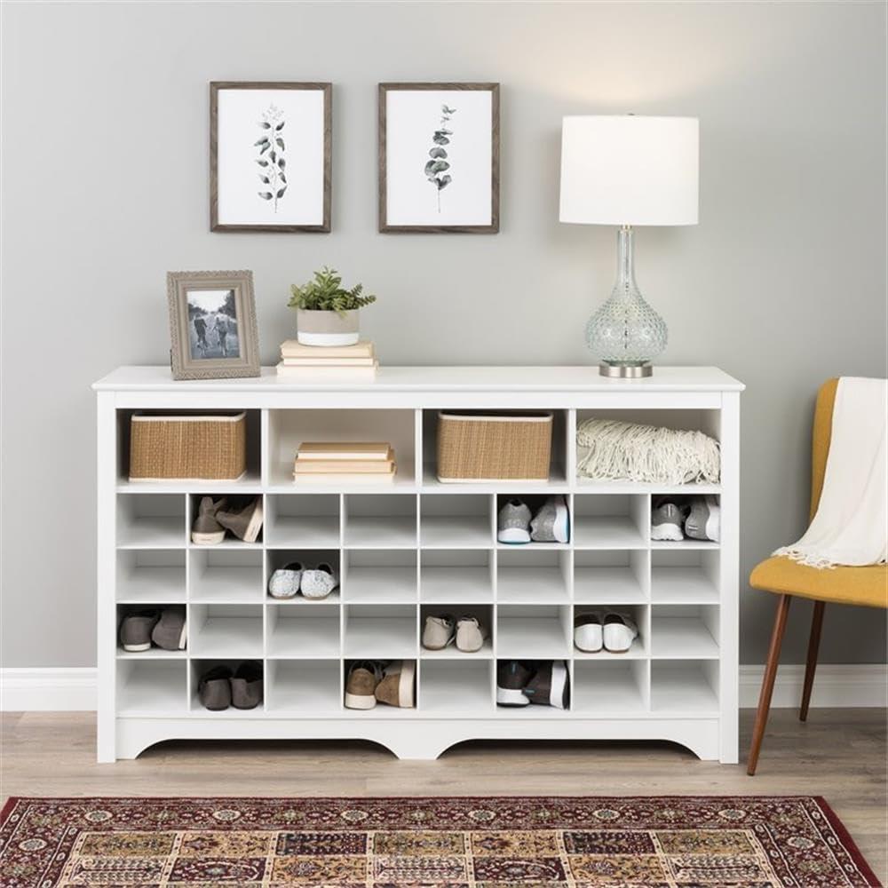 60" Entryway Shoe Cubby Console - Prepac