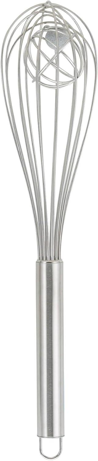 Baking Double Balloon with Aerator Ball Wire Whisk - 12-Inch Stainless Steel Mini Whisk for Mixing and Blending - Perfect Baking Tool and Cooking Utensil - Dishwasher Safe - HIC Harold Import Co.