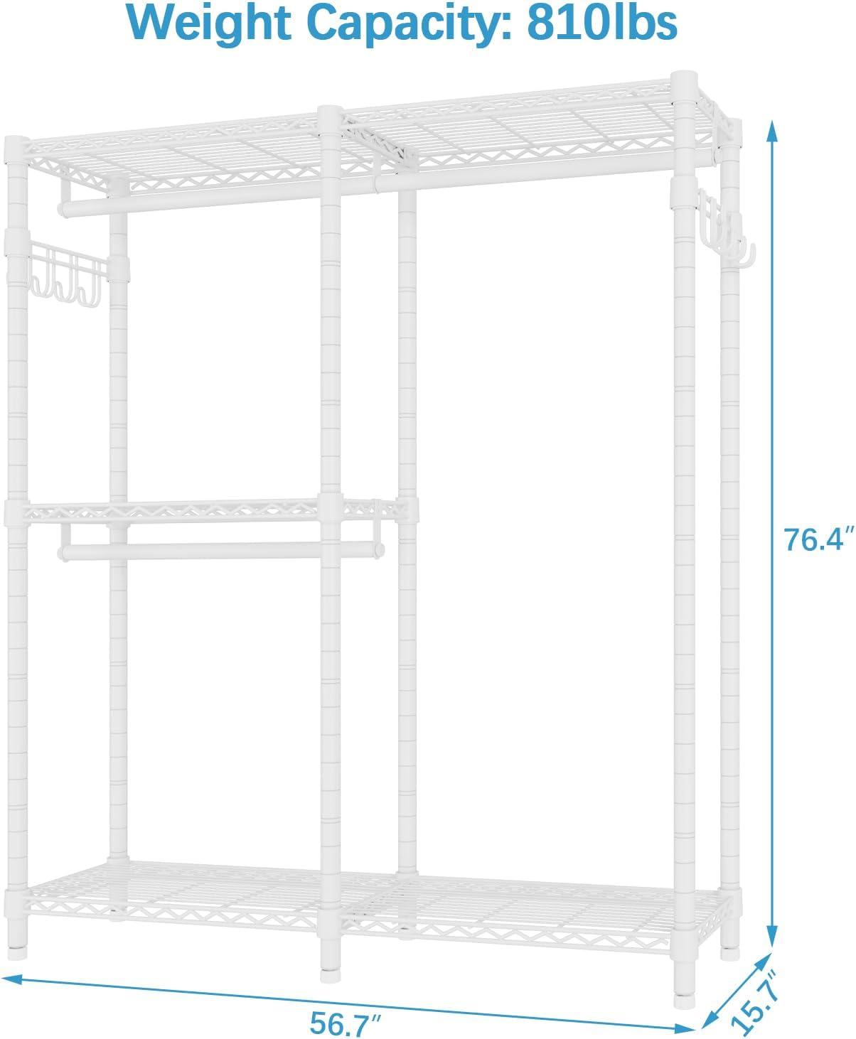 VIPEK V4s Garment Rack Bedroom Armoires Compact Freestanding Closet Storage Organizer, White