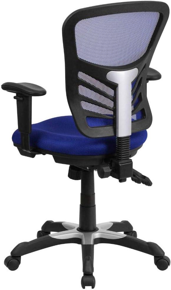 Flash Furniture Mid-Back Mesh Multifunction Executive Swivel Ergonomic Office Chair with Adjustable Arms