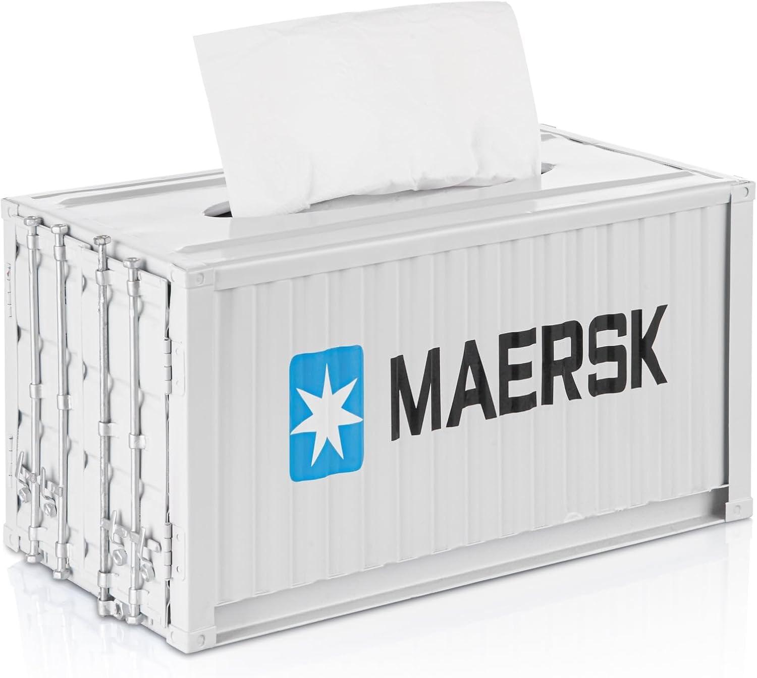 EP Designlab LLC Industrial Metal Shipping Container Tissue Box Cover