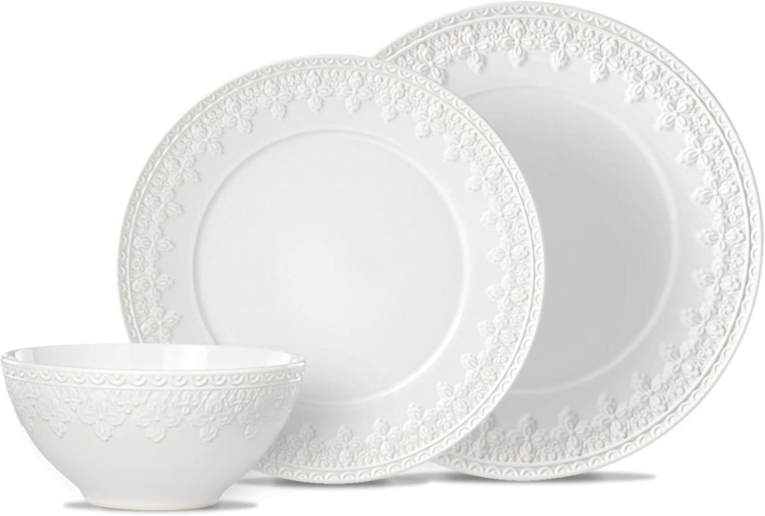Lenox Chelse Muse Fleur 12 Piece Dinnerware Set, Service for 4
