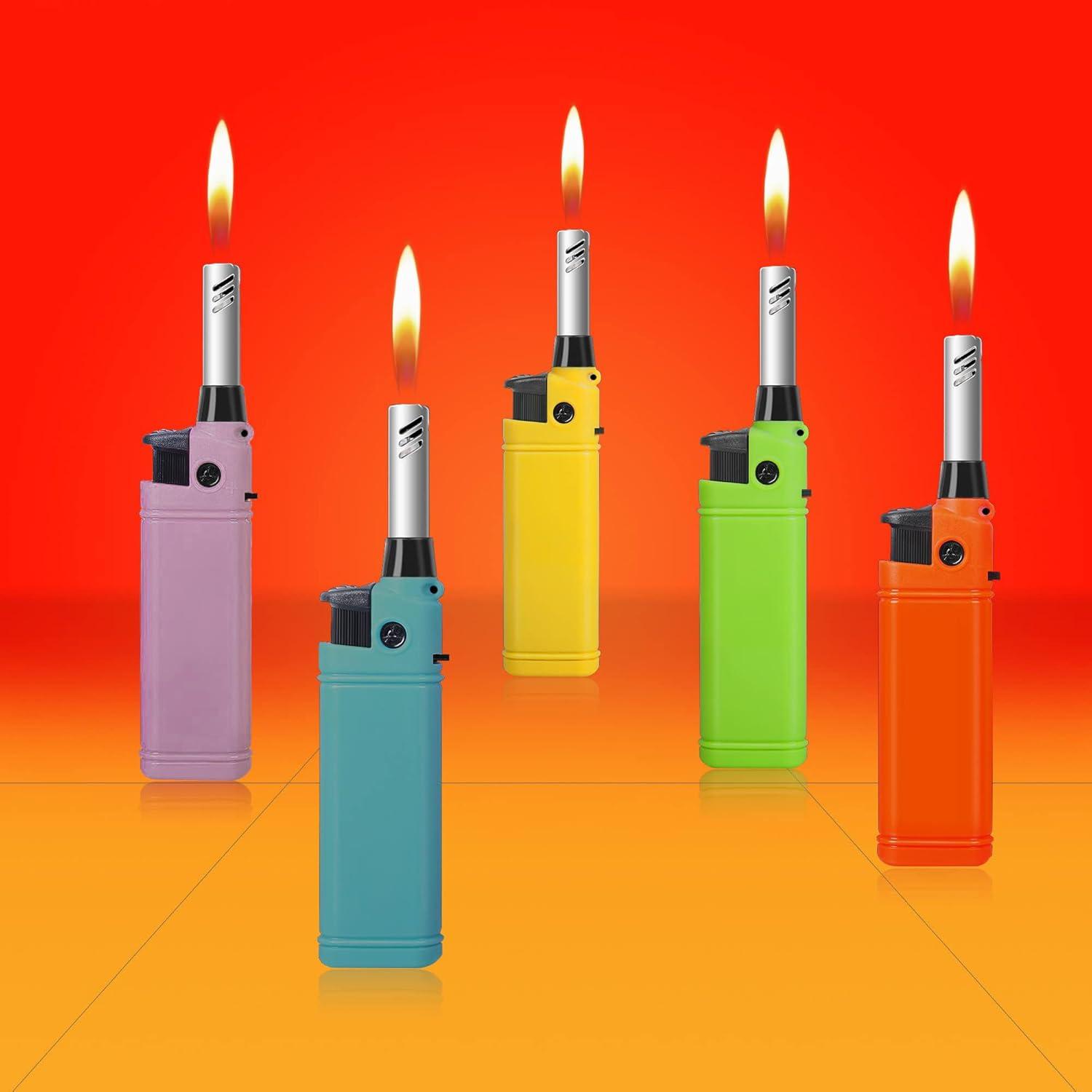 Navpeak Mini Handy Refillable Candle Lighter Set in Assorted Colors