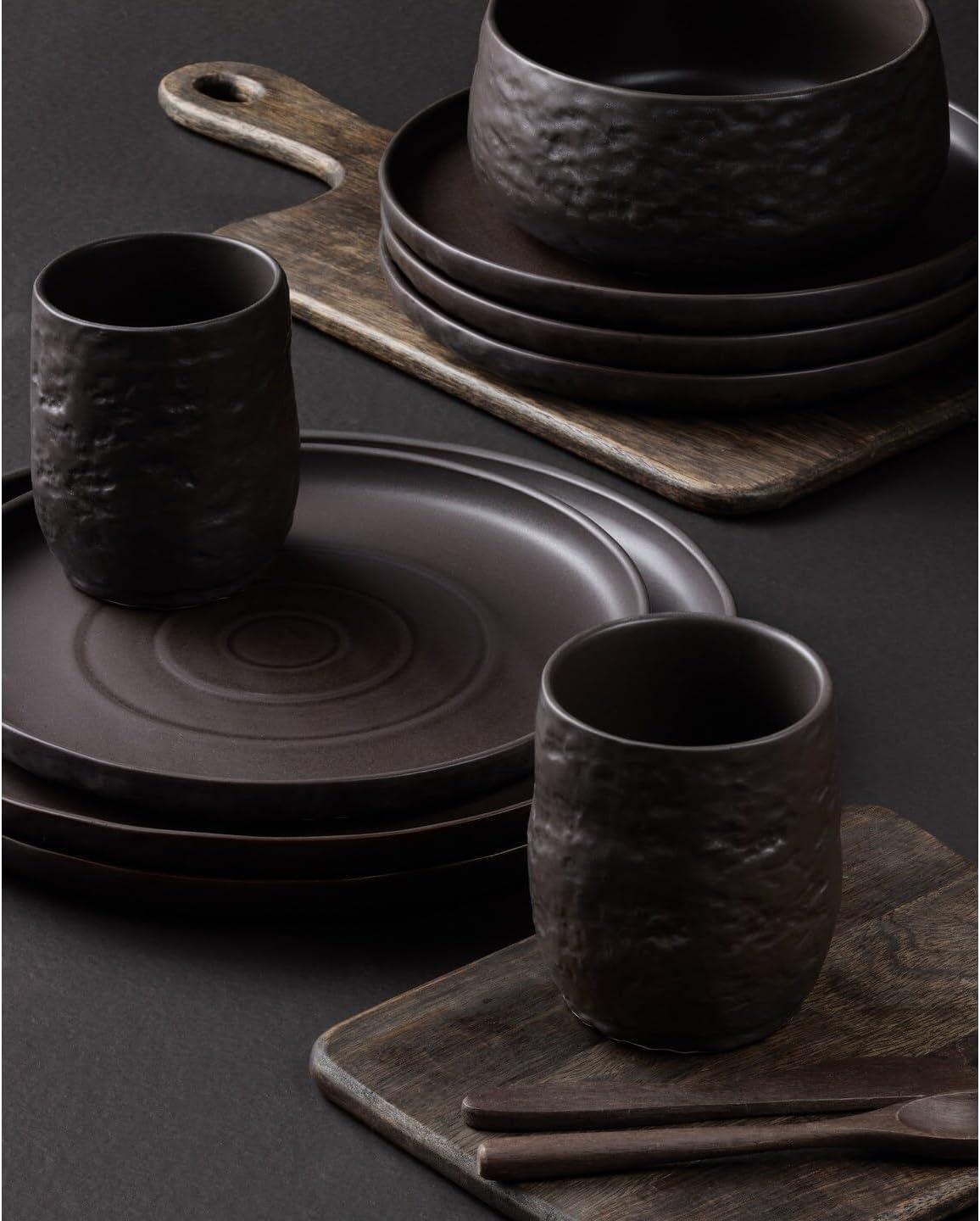 Shosai Stone by Mercer Project Shosai 16-Piece Dinnerware Set Stoneware