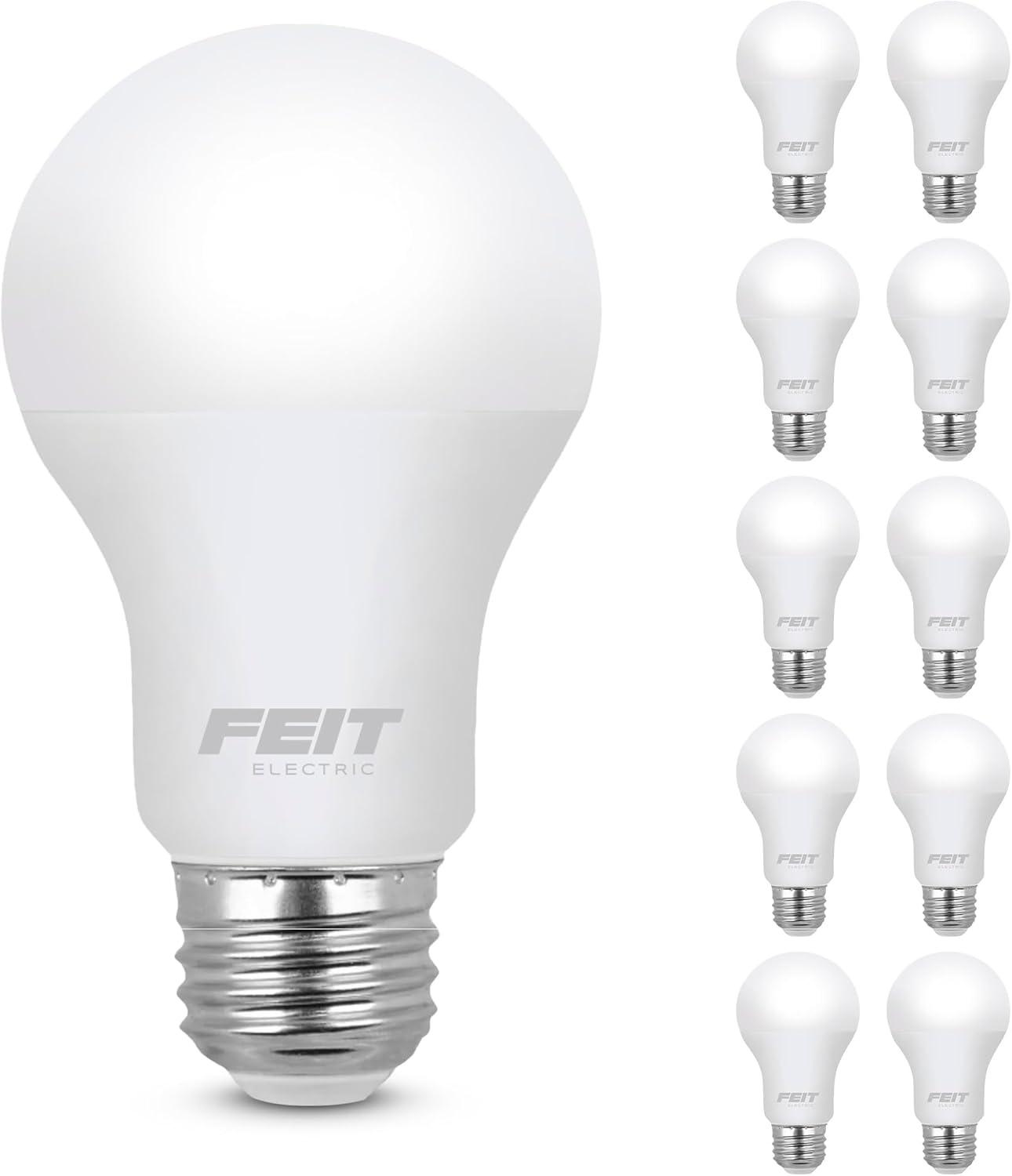 Feit Electric 10-Pack Warm White A19 LED Bulbs