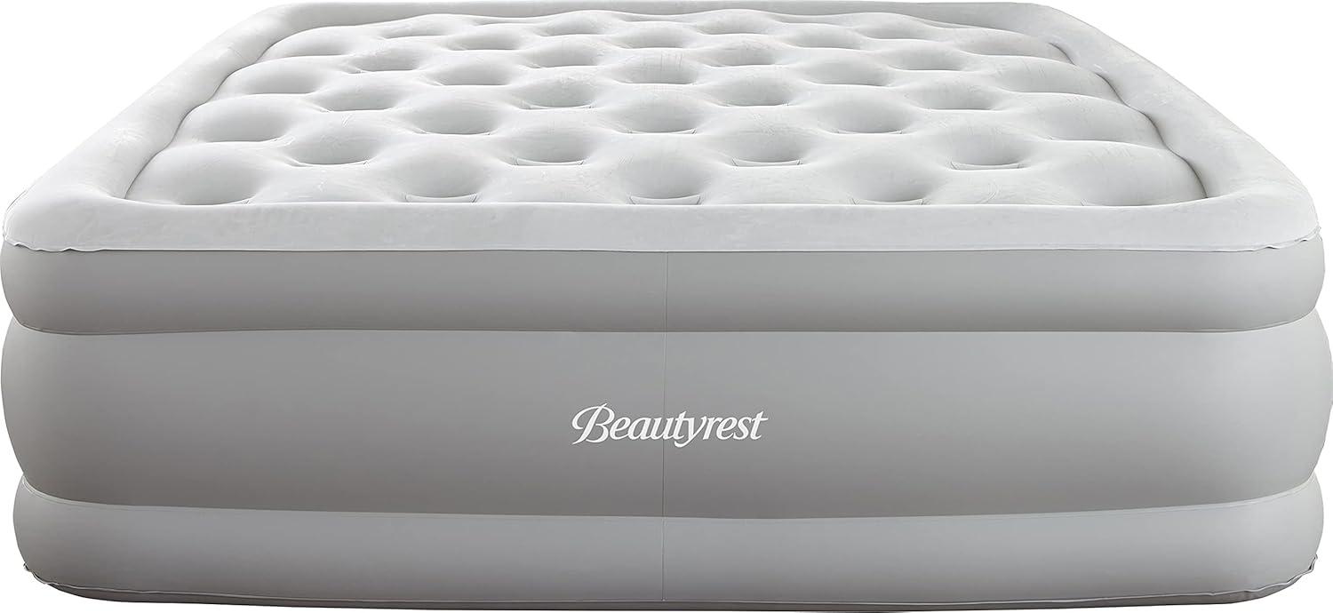 Beautyrest Queen Size Gray Raised Air Bed with Pump