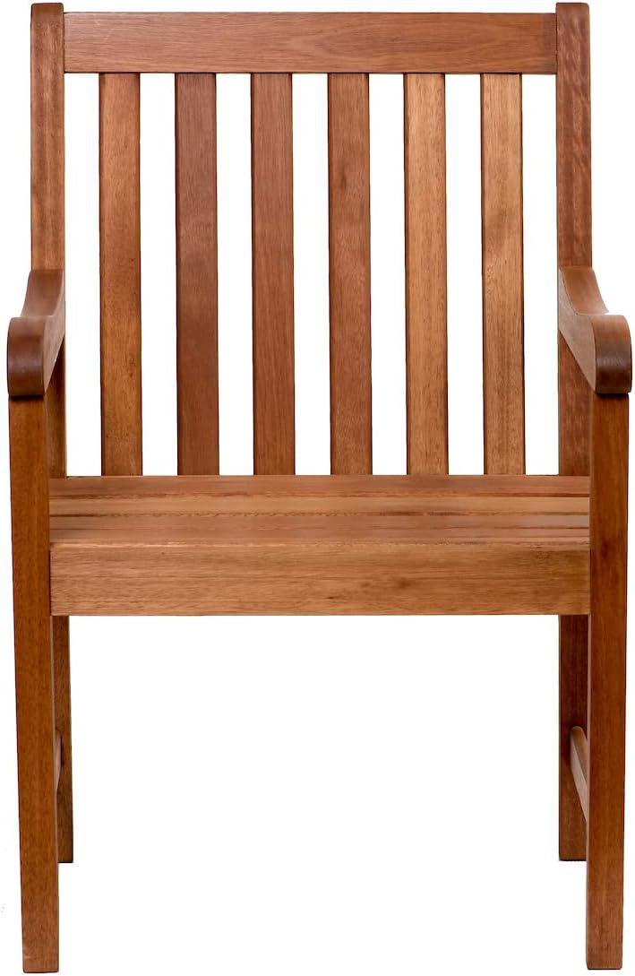 Amazonia Milano Solid Wood 100% FSC Patio Dining Armchair