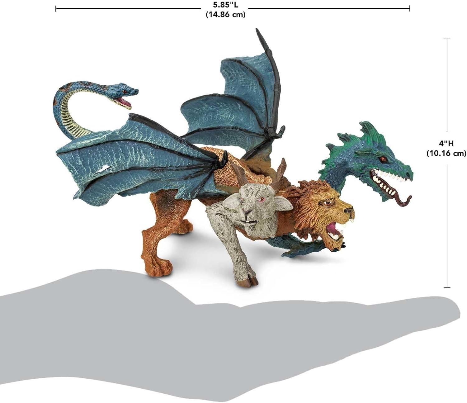 Chimera Mythical Hybrid Creature Figurine with Dragon Wings