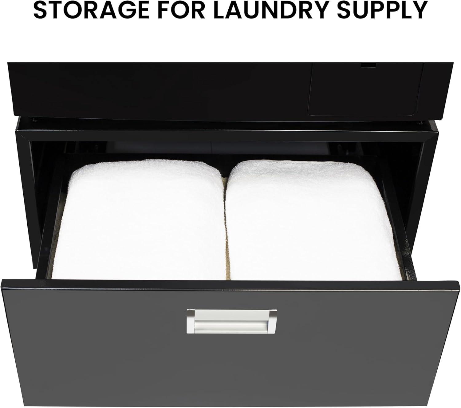 All-in-One Washer Dryer VENTED-DRY FASTER than Condense 15lb 110V + Pedestal