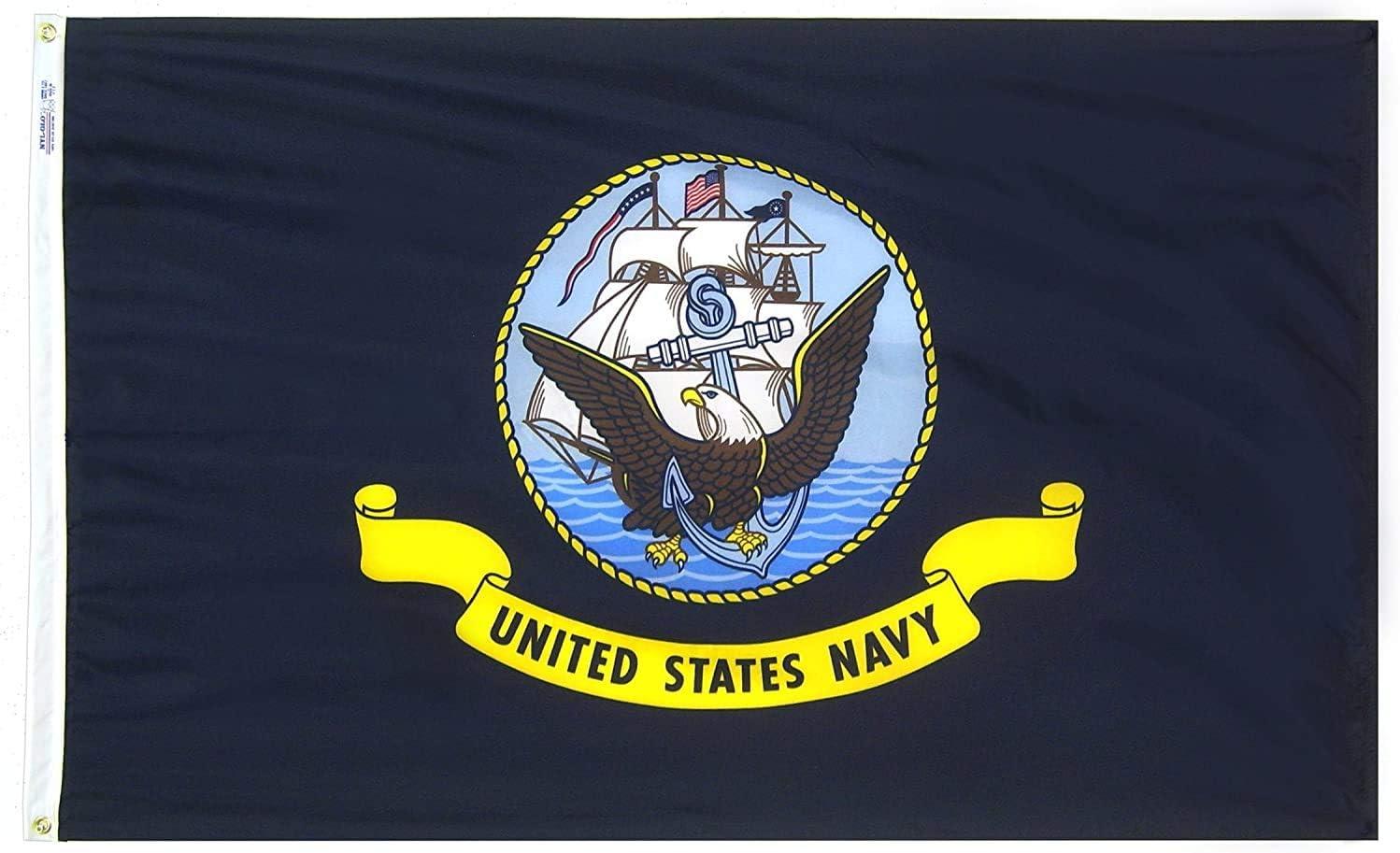 United States Navy 3x5' Nylon Patriotic Flag