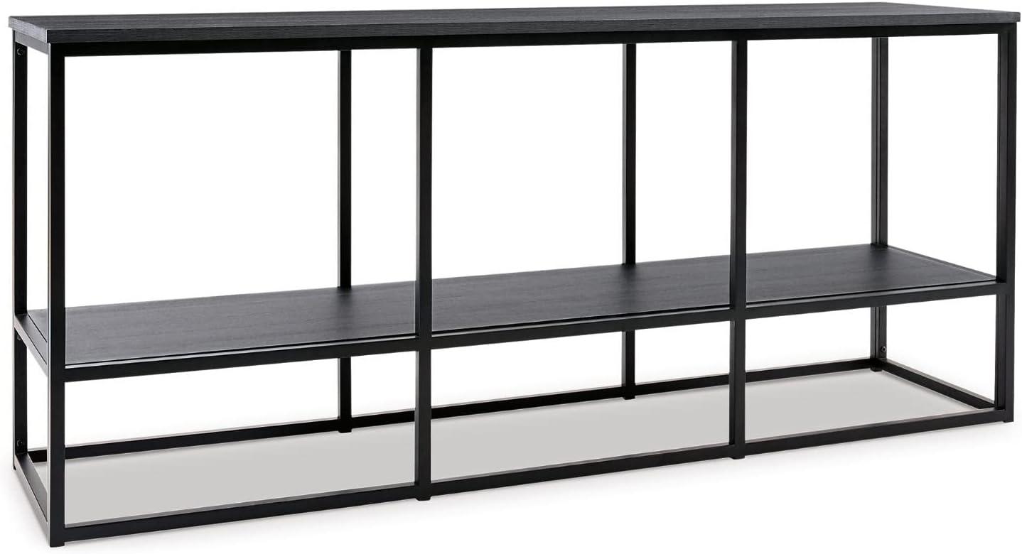 Signature Design by Ashley Contemporary Donnesta 65" TV Stand  Gray/Black