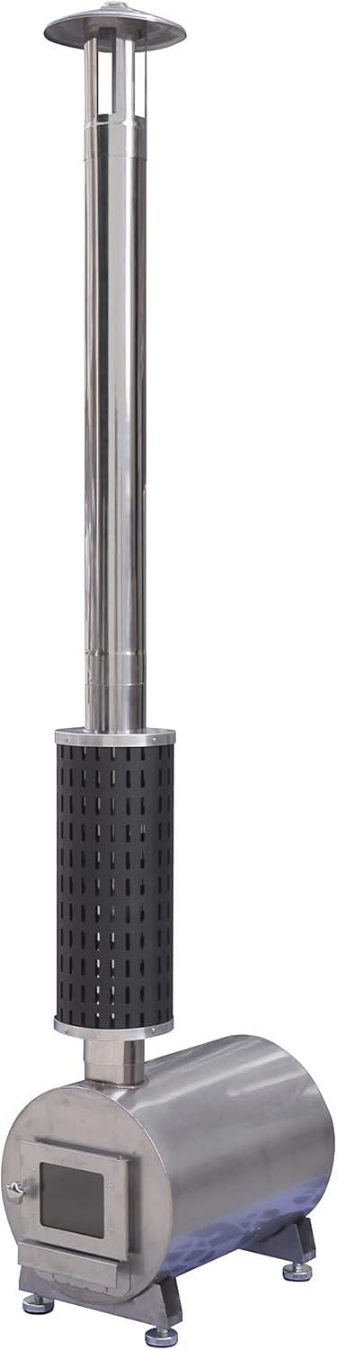 Stainless Steel External Wood-Burning Hot Tub Heater with Chimney