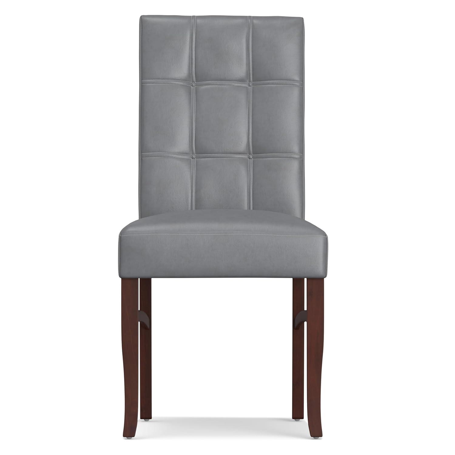 Simpli Home Ezra Dining Chair (Set of 2) in Stone Grey