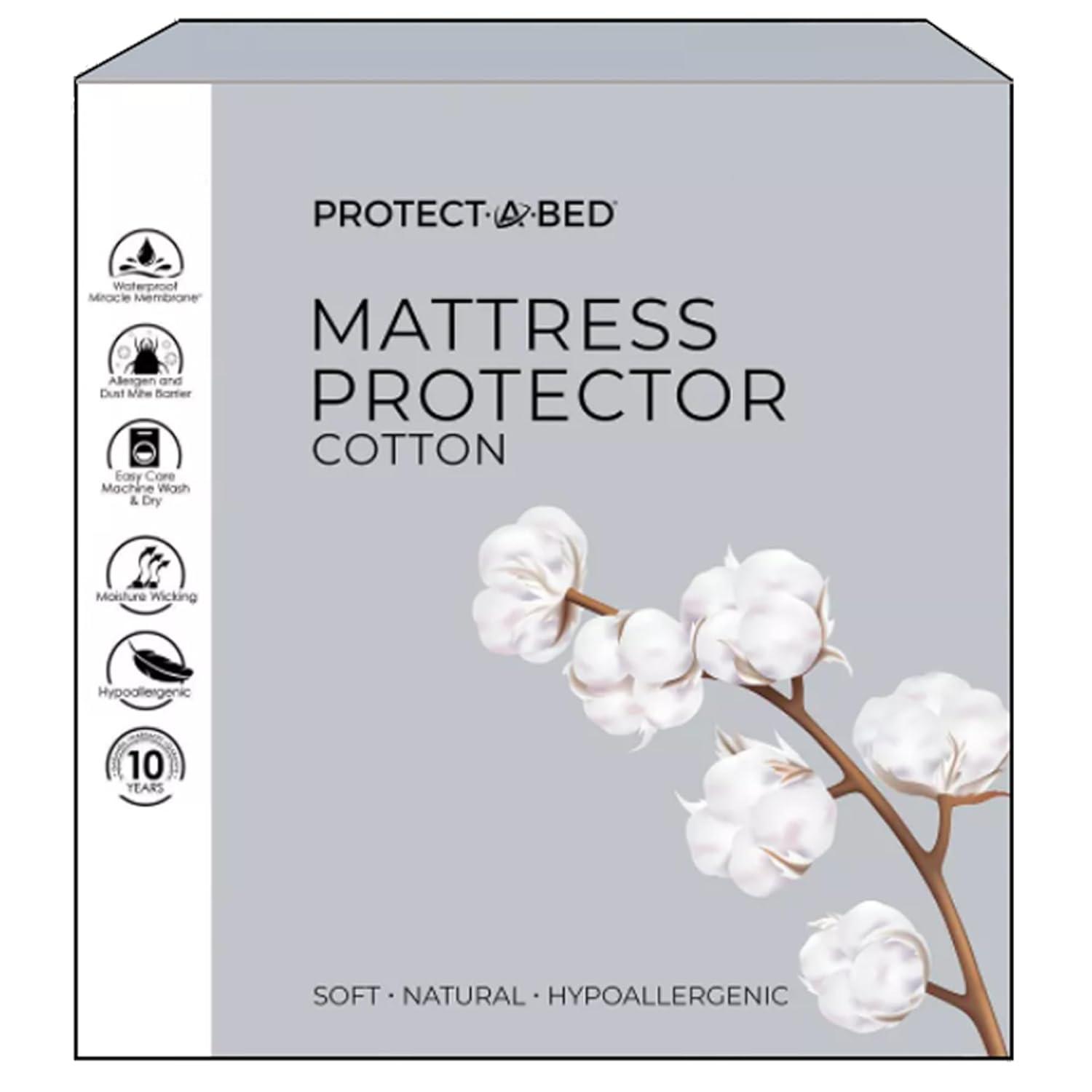 Protect-A-Bed Waterproof Fitted Mattress Protector Mattress Protector Case Pack
