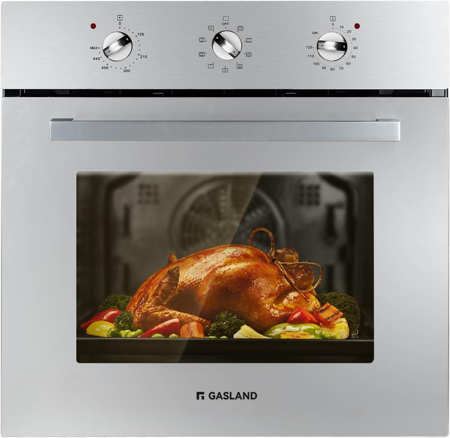 GASLAND 24" 2.3 cu. ft. Electric Single Wall Oven With 6 Cooking Functions ES606MS