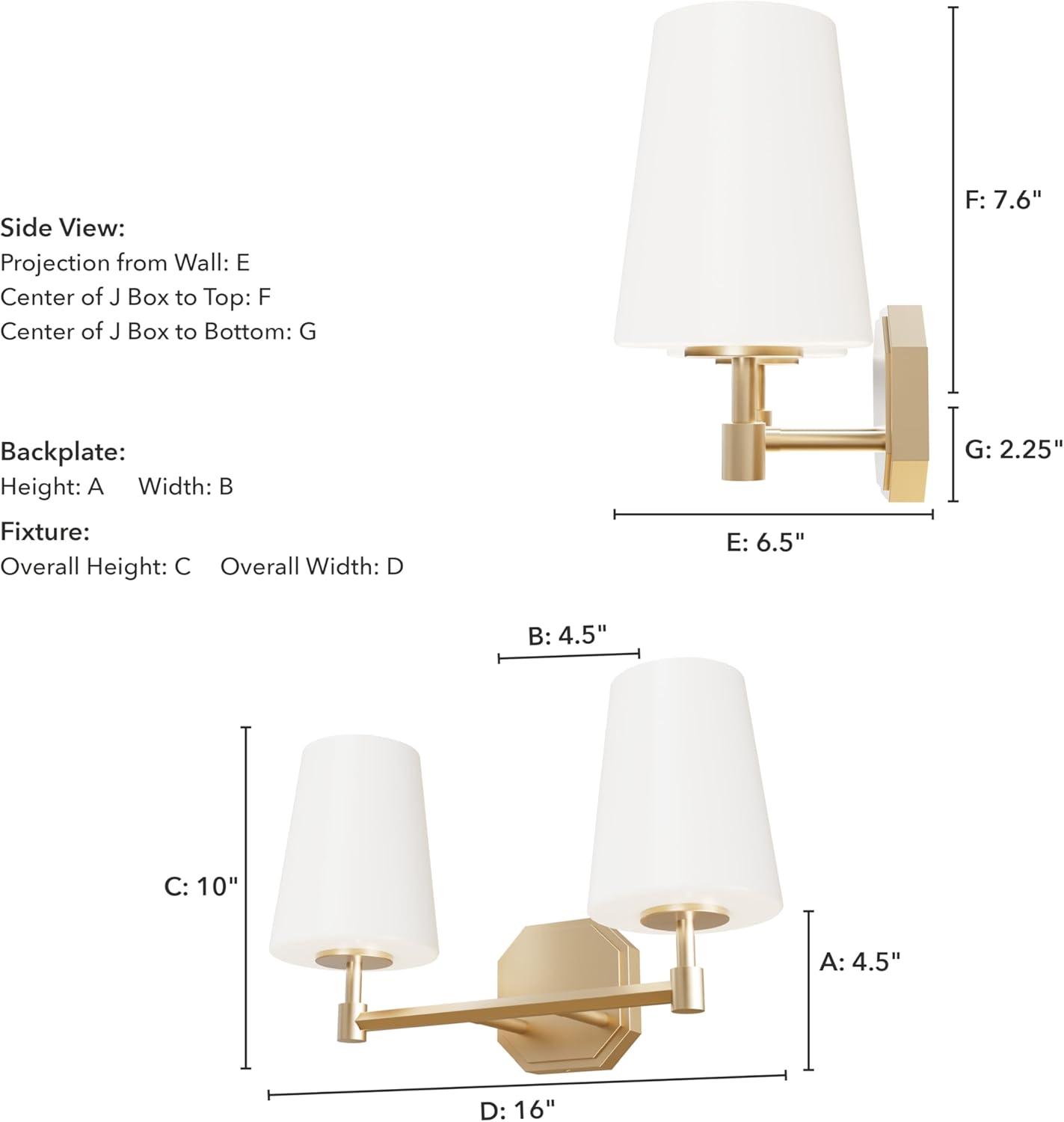 Nolita Alturas Gold 16" Outdoor Dimmable Vanity Light