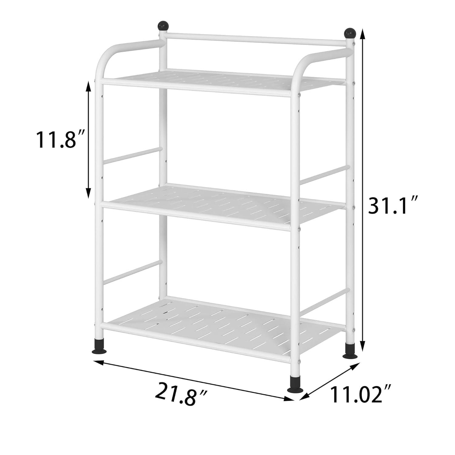 Rebrilliant Metal Shelf Storage Shelves, Living Room Shelves, Corner Kitchen Storage Shelves, Indoor Plant Shelves