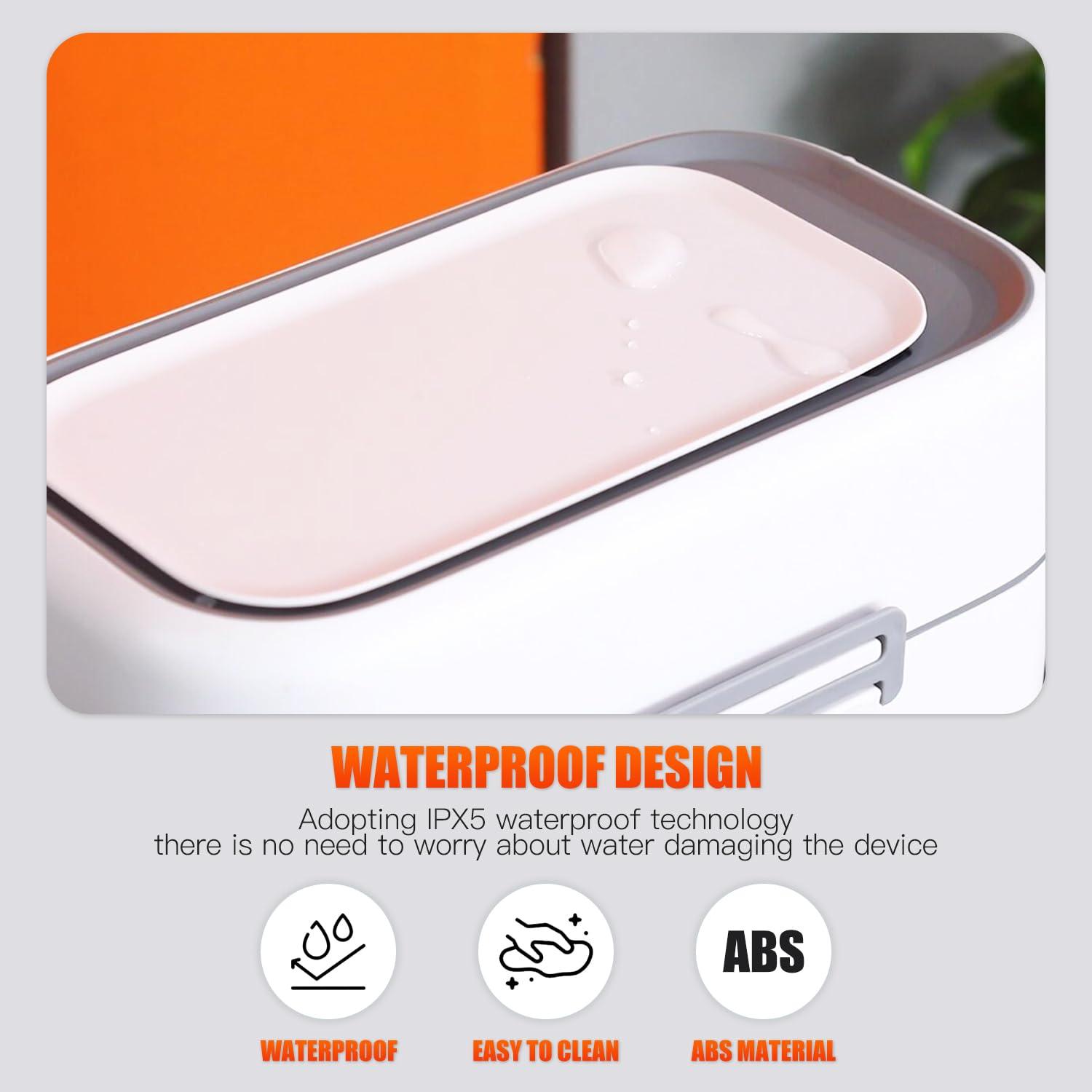 FDW Bathroom Trash Can With Lid 2.2 Gallon Touchless Motion Sensor Small Slim Garbage Can For Bathroom, Bedroom, Office, Living Room (2)