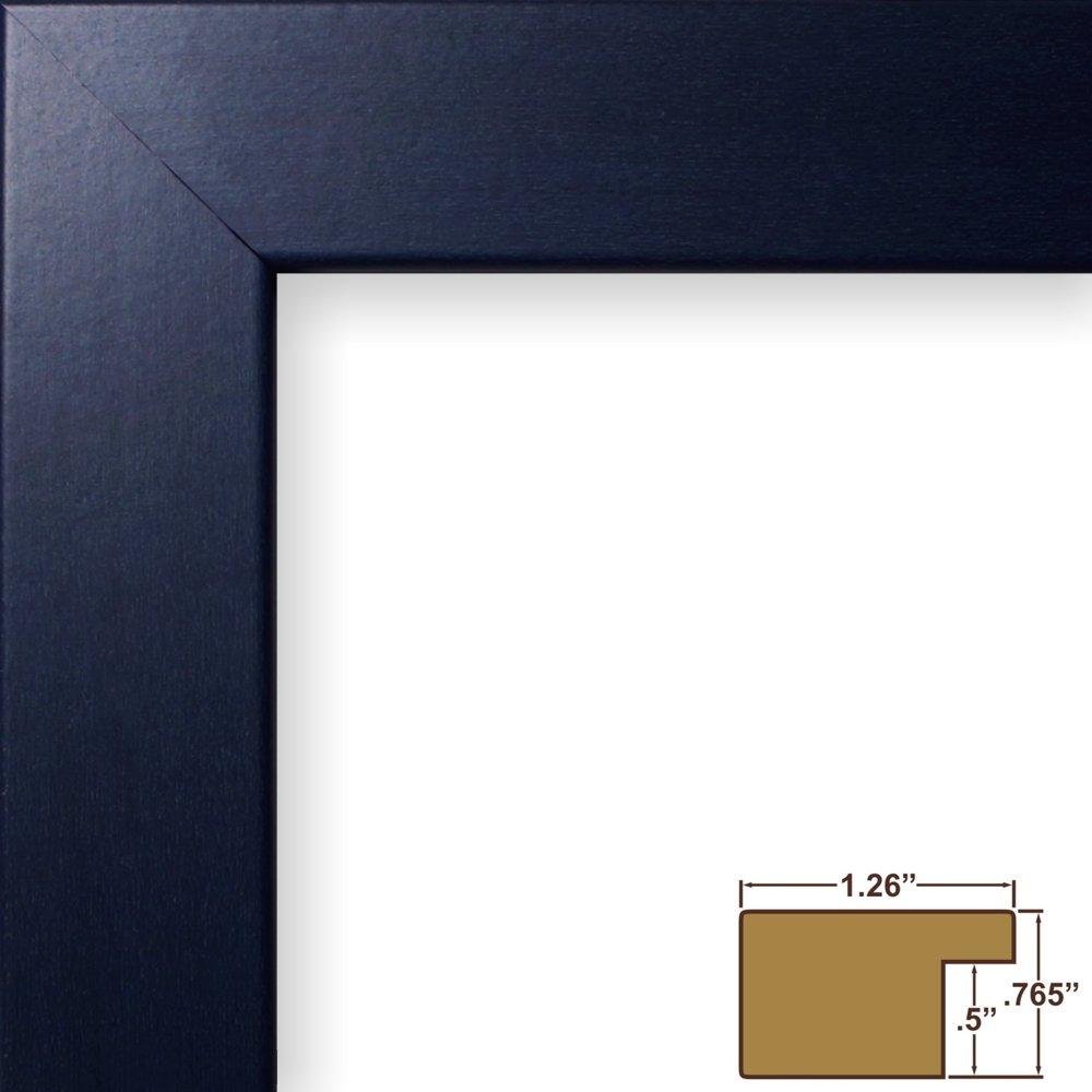 Classic Blue Manufactured Wood Wall Picture Frame