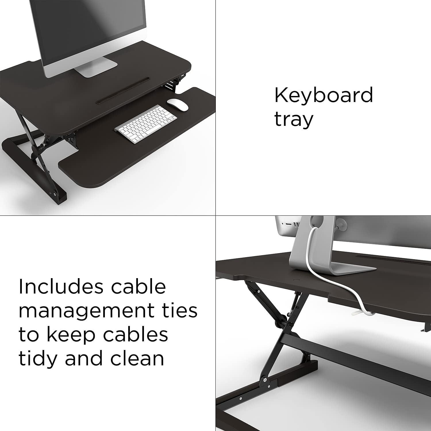 Staples Sit to Stand Adjustable Desk Riser 35" 2452742