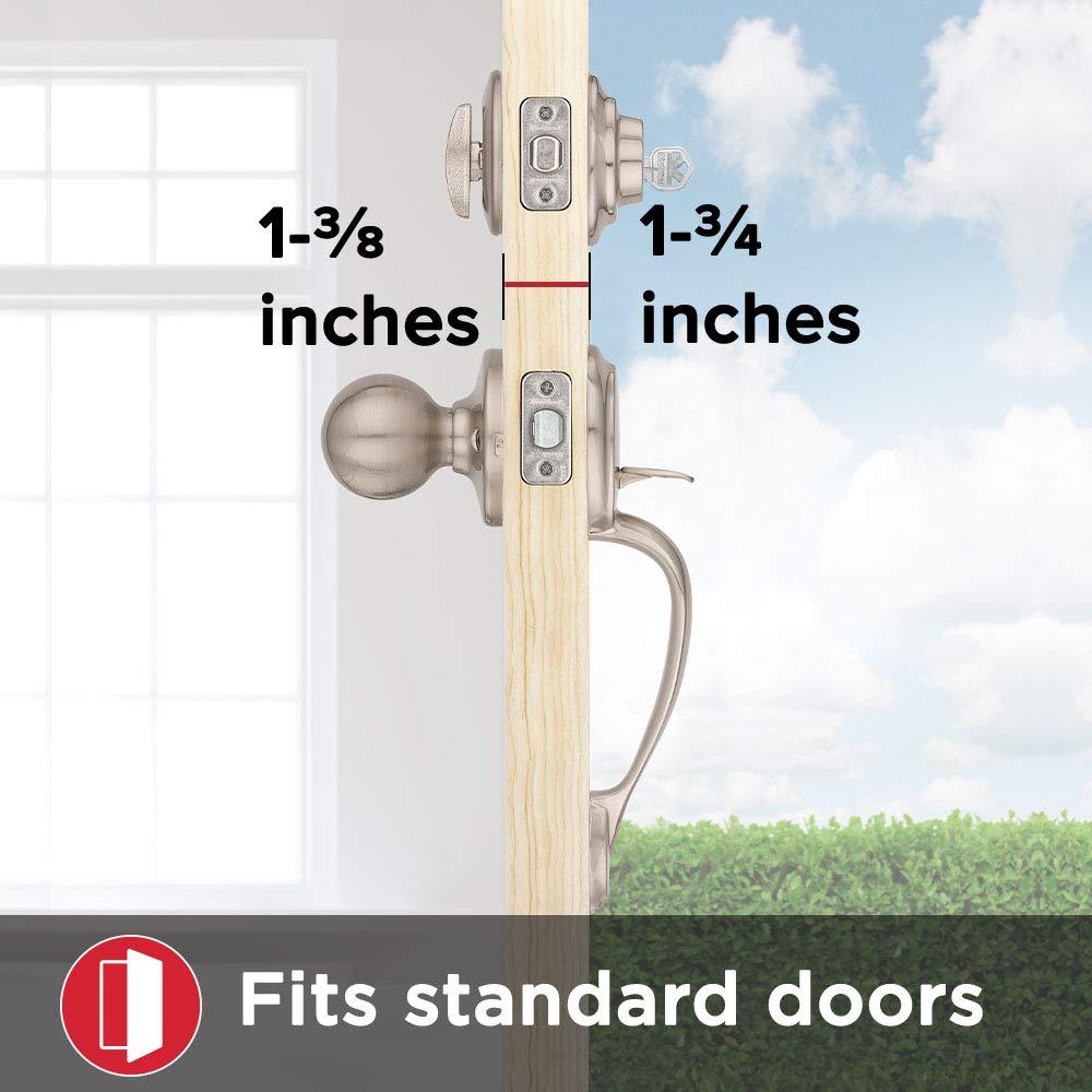Handleset with Deadbolt and Door Two Piece and Rosette