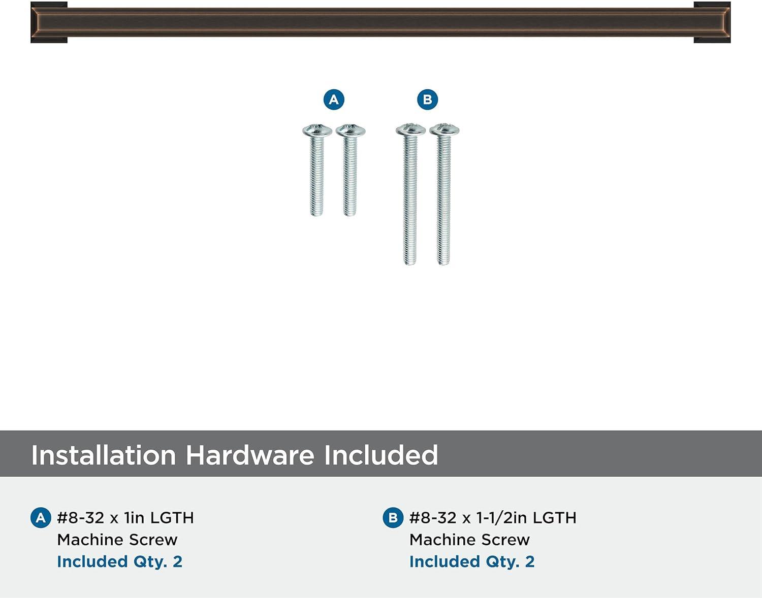 Amerock Appoint 12-5/8 inch (320mm) Center-to-Center Oil-Rubbed Bronze Cabinet Pull