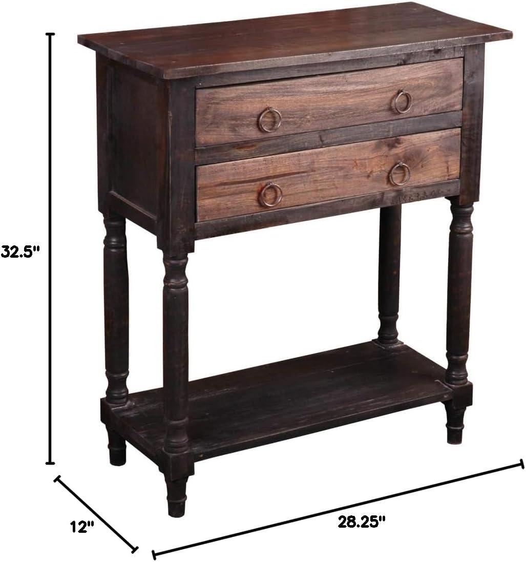 Talbotton Solid Wood Top 2 - Drawer End Table