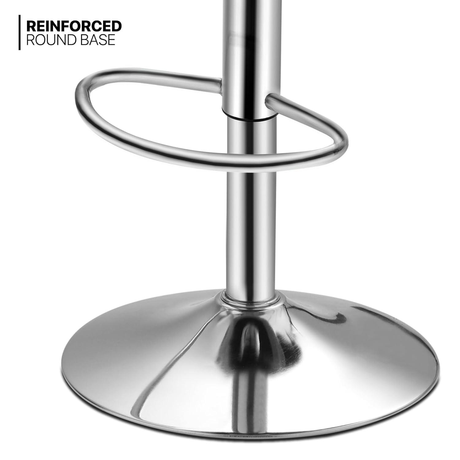 Bar Stools Set of 2, Adjustable Counter Height Swivel Barstools, Modern Dining Chairs Bar Pub High Stool with Back for Kitchen Island, Teal Green