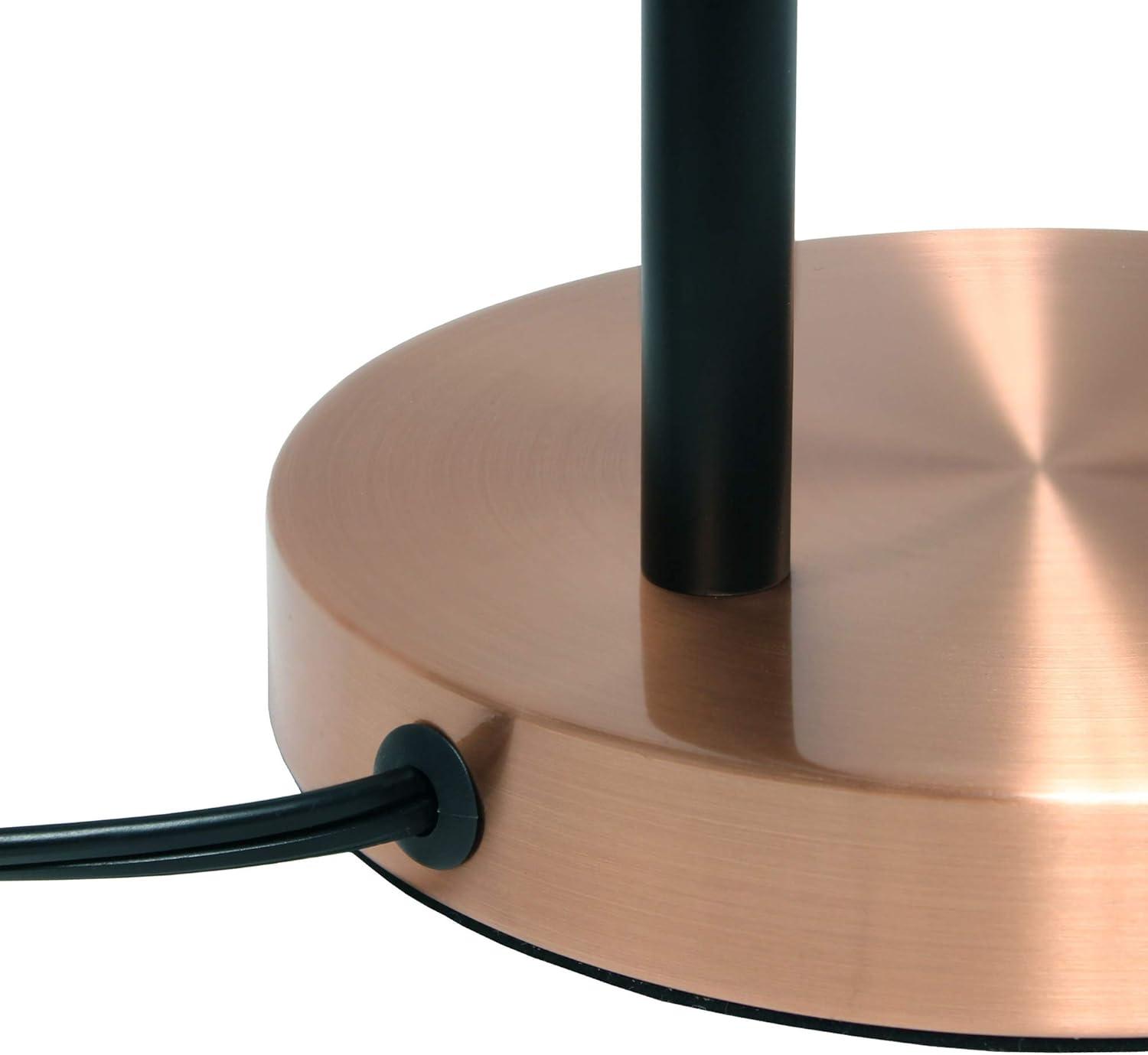 Simple Designs Metal Table Lamp, Rose Gold