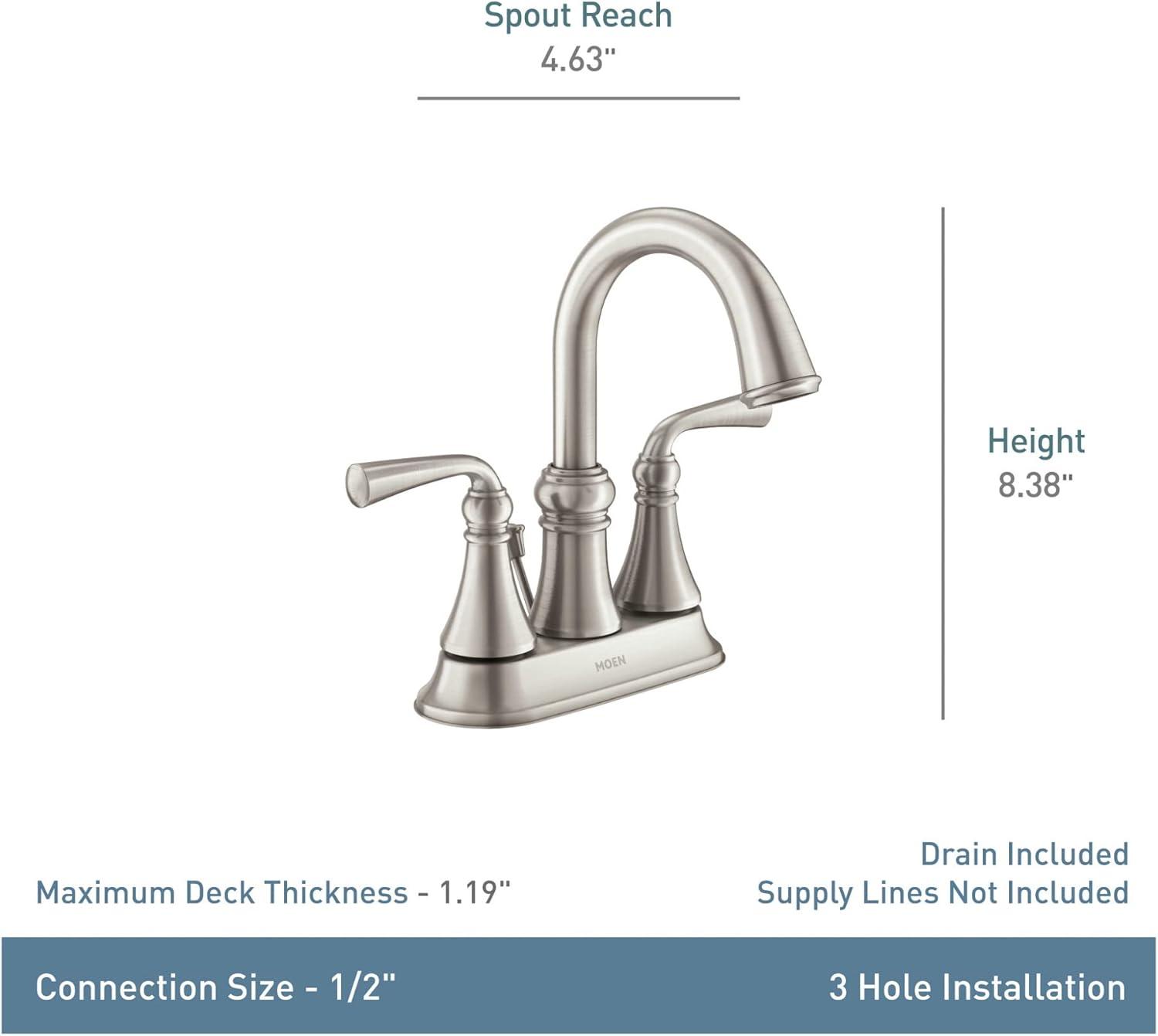 Wetherly Centerset Bathroom Faucet with Drain Assembly