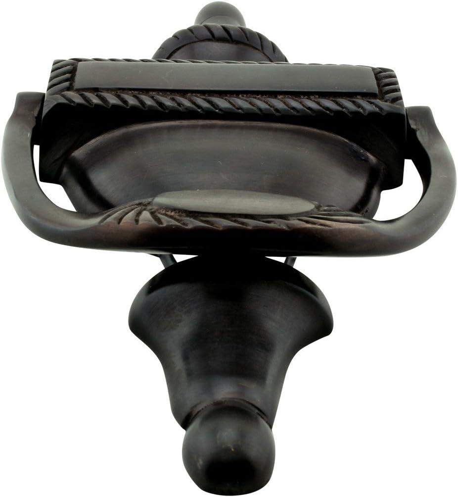 Renovators Supply Door Knockers for Front Door 6.5" Oil Rubbed Bronze Solid Brass Ornate Door Knocker w/Screws