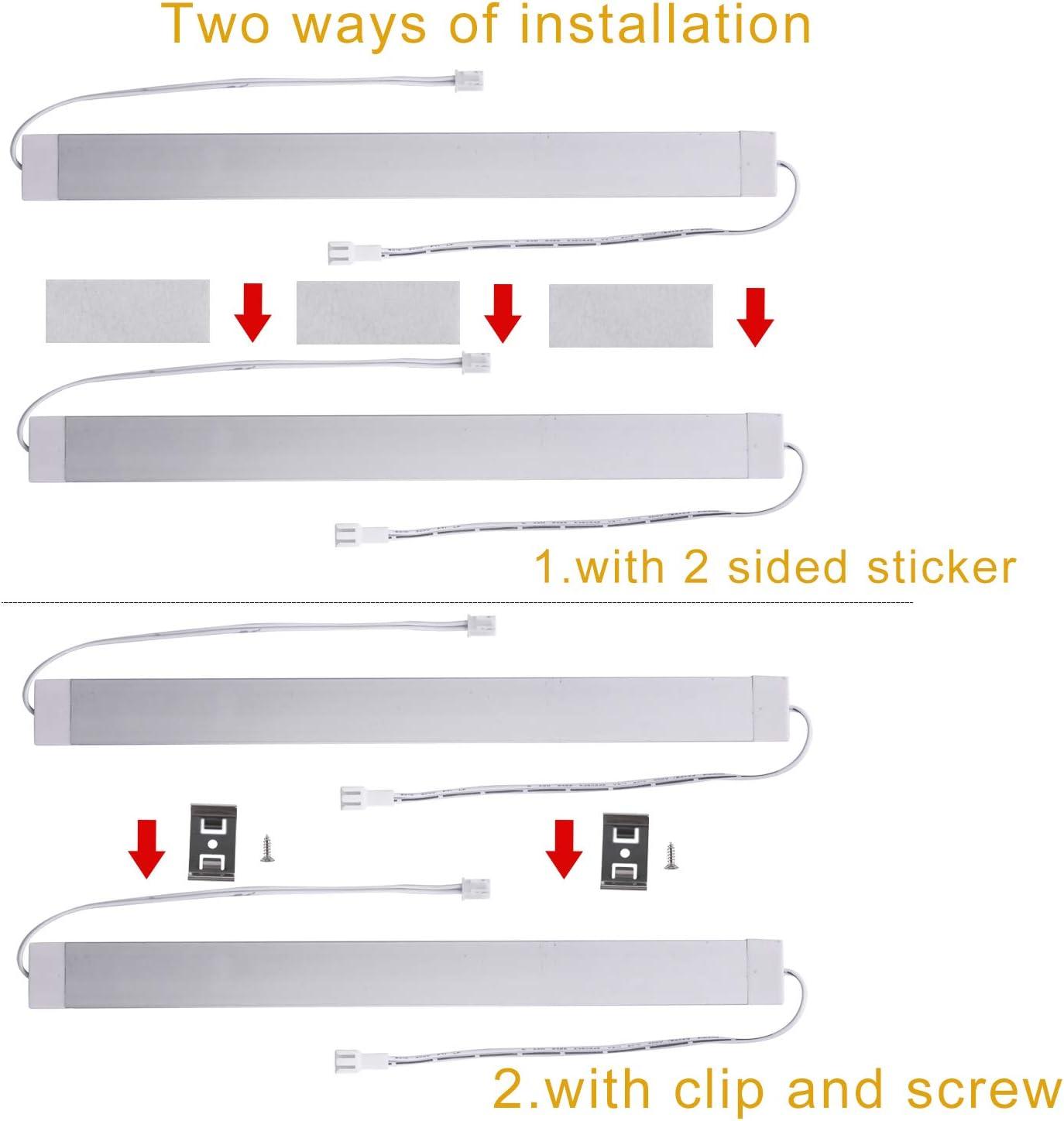 Warm White 12-Inch LED Under Cabinet Light Kit