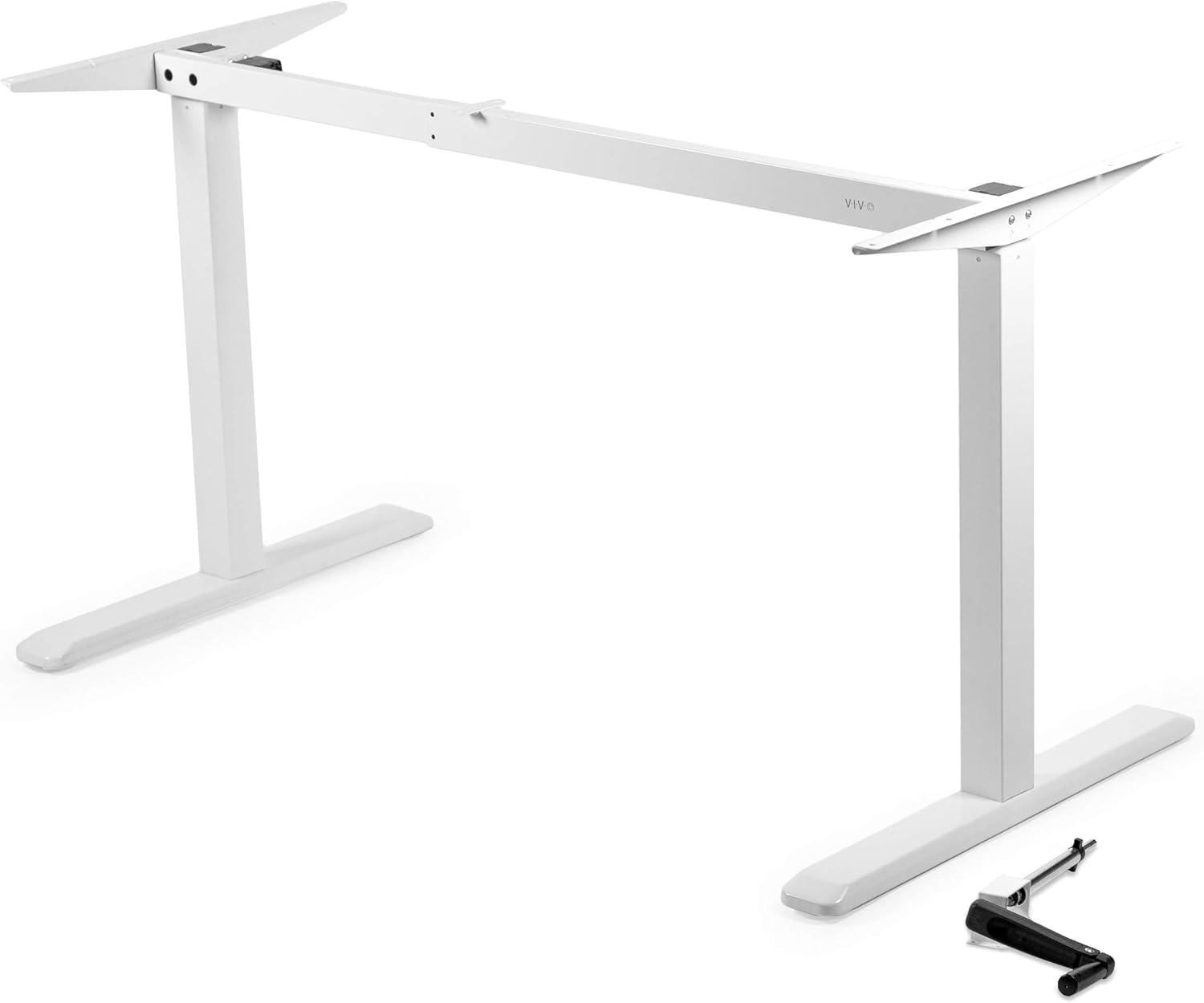 Crank Height Adjustable Desk Frame