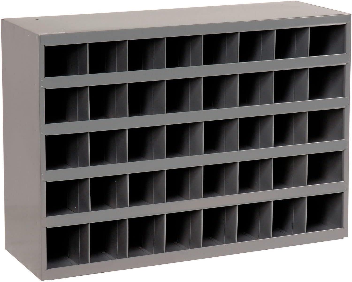 Durham 359-95 12 in. Steel 40 Opening Bin for Small Part Storage, Gray