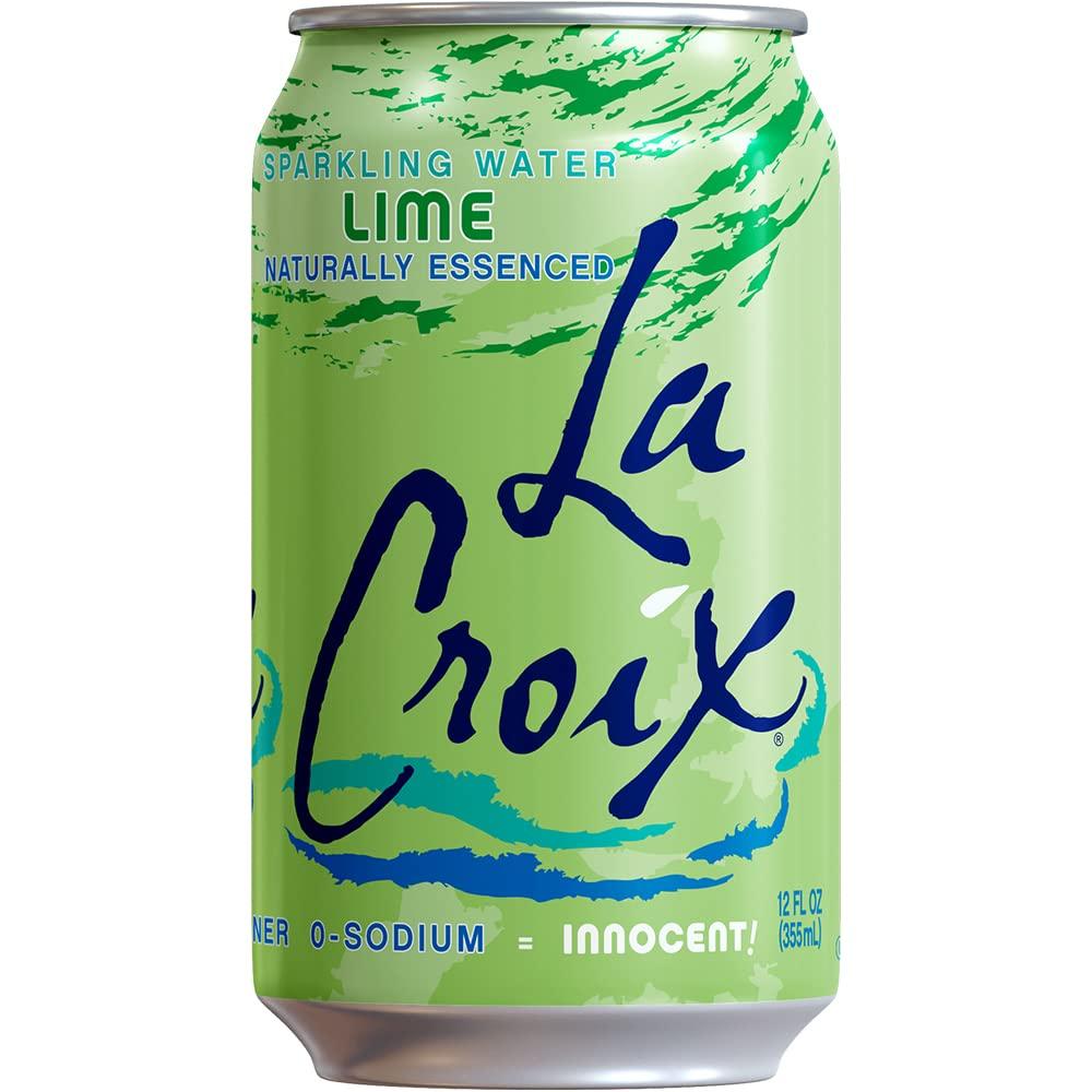 La Croix Natural Lime Flavored Sparkling Water, 12 fl oz, 8 pack