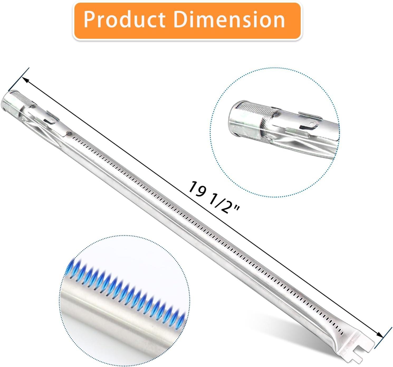 62752 7620 7622 Grill Replacement Parts for Weber Genesis E310 E320 E330 S310 S320 S330 EP310 EP320 EP330, 17.5" Flavorizer Bars, 19.5" Burner, 13 1/4" Heat Deflectors