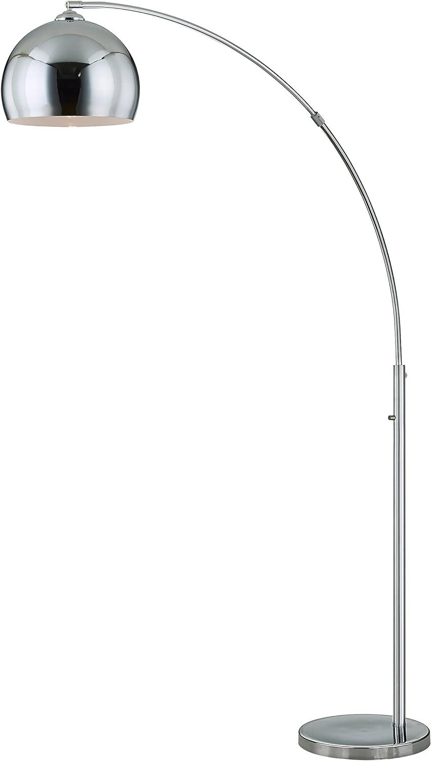 Artiva 80" Adjustable Chrome LED Arched Floor Lamp